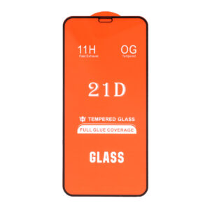 خرید عمده گلس فول 21D مدل iPhone X / XS / 11 Pro 