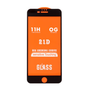 خرید عمده گلس فول 21D مدل IPhone 6 Plus /7 Plus /8 Plus مشکی